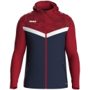 Kapuzenjacke Iconic  marine/chili rot 140