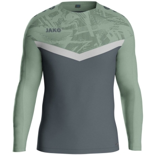 Sweat Iconic anthra light/mint green/soft grey M