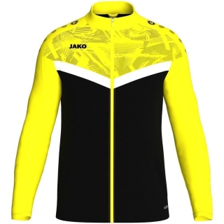 Polyester jacket Iconic black/soft yellow XL