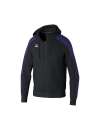 EVO STAR Training Jacket with hood black/ultra violet
