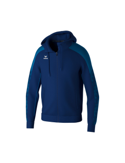 EVO STAR Training Jacket with hood new navy/mykonos blue