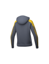 EVO STAR Training Jacket with hood slate grey/yellow