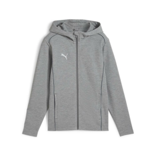 teamFINAL Kapuzenjacke Junior Medium Gray Heather-PUMA Silver