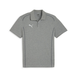 teamFINAL Baumwollpolo Medium Gray Heather-PUMA Silver