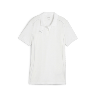 teamFINAL Damen-Baumwollpolo PUMA White-PUMA Silver