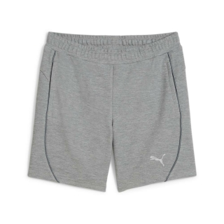 teamFINAL Damen-Baumwollshorts Medium Gray Heather-PUMA Silver