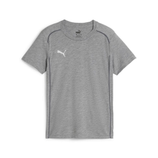 teamFINAL Casuals Tee Jr Medium Gray Heather-PUMA Silver