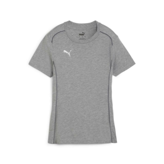 teamFINAL Damen-Baumwollshirt Medium Gray Heather-PUMA Silver