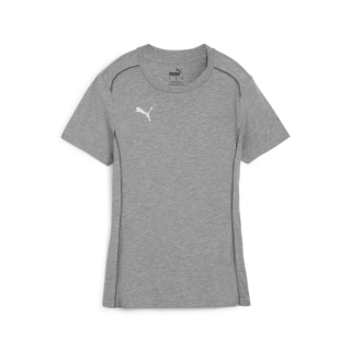 teamFINAL Casuals Tee Wmn Medium Gray Heather-PUMA Silver