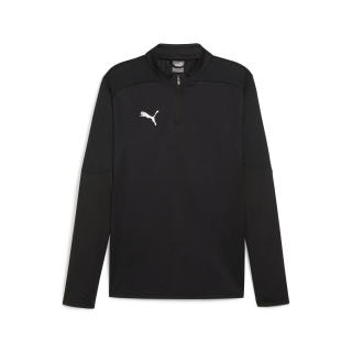 teamFINAL Training 1/4 Zip Top PUMA Black-PUMA Silver