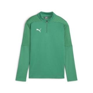 teamFINAL Training Ziptop Junior Sport Green-PUMA Silver