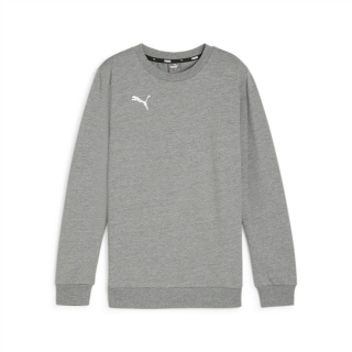 teamGOAL Casuals Crew Neck Sweat Jr Medium Gray Heather-PUMA White