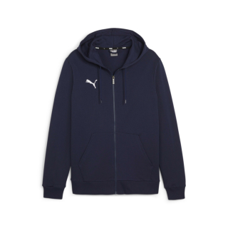 teamGOAL Casuals Hooded Jacket PUMA Navy-PUMA White