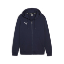 teamGOAL Casuals Hooded Jacket PUMA Navy-PUMA White