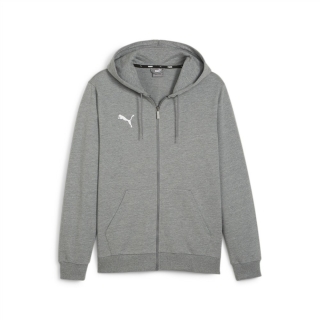 teamGOAL Casuals Hooded Jacket Medium Gray Heather-PUMA White