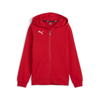 teamGOAL Casuals Hooded Jacket Jr PUMA Red-PUMA White