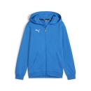 teamGOAL Casuals Hooded Jacket Jr Ignite Blue-PUMA White