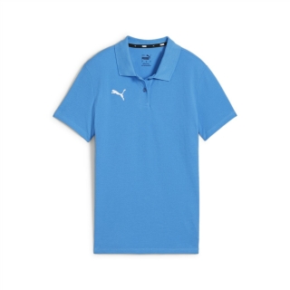 teamGOAL Damen-Baumwollpolo Ignite Blue-PUMA White