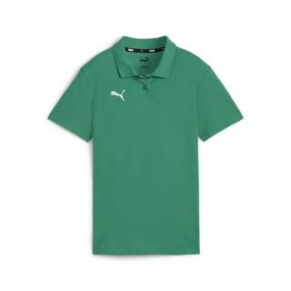 teamGOAL Damen-Baumwollpolo Sport Green-PUMA White