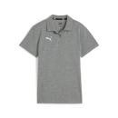 teamGOAL Casuals Polo Wmn Medium Gray Heather-PUMA White