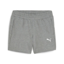 teamGOAL Damen-Baumwollshorts Medium Gray Heather-PUMA White