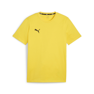 teamGOAL Casuals Tee Faster Yellow-PUMA Black