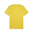 teamGOAL Casuals Tee Faster Yellow-PUMA Black