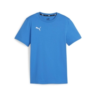 teamGOAL Casuals Tee Jr Ignite Blue-PUMA White