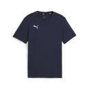 teamGOAL Casuals Tee Jr PUMA Navy-PUMA White