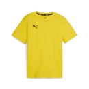 teamGOAL Casuals Tee Jr Faster Yellow-PUMA Black