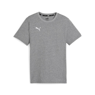 teamGOAL Casuals Tee Jr Medium Gray Heather-PUMA White