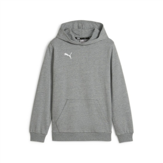 teamGOAL Casuals Hoody Jr Medium Gray Heather-PUMA White