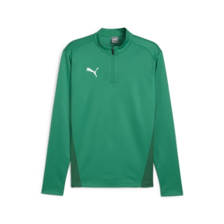 teamGOAL Training 1/4 Zip Top Sport Green-PUMA White-Power Green