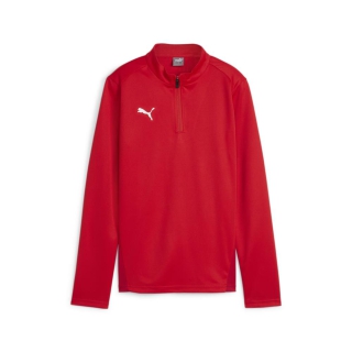 teamGOAL Training 1/4 Zip Top Wmn PUMA Red-PUMA White-Fast Red