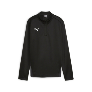 teamGOAL Training 1/4 Zip Top Wmn PUMA Black-PUMA White-Flat Dark Gray