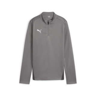 teamGOAL Training 1/4 Zip Top Wmn Cast Iron-PUMA White-Shadow Gray