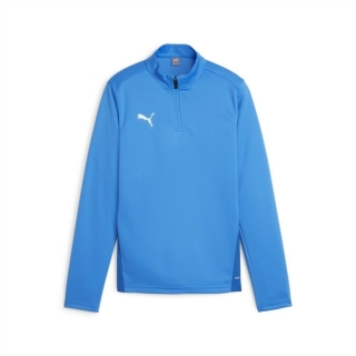 teamGOAL Training Ziptop Junior Electric Blue Lemonade-PUMA White-PUMA Team Royal