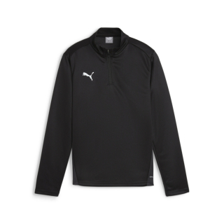 teamGOAL Training 1/4 Zip Top Jr PUMA Black-PUMA White-Flat Dark Gray