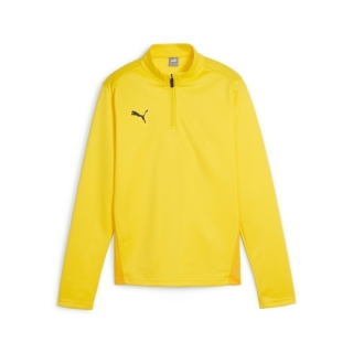 teamGOAL Training 1/4 Zip Top Jr Faster Yellow-PUMA Black-Sport Yellow