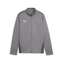 teamGOAL Training Jacket Jr Cast Iron-PUMA White-Shadow Gray