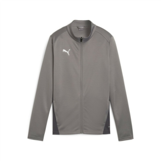 teamGOAL Training Jacket Wmn Cast Iron-PUMA White-Shadow Gray