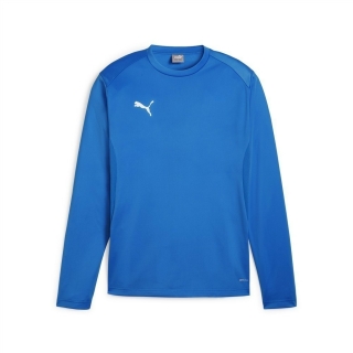 teamGOAL Training Sweat Electric Blue Lemonade-PUMA White-PUMA Team Royal