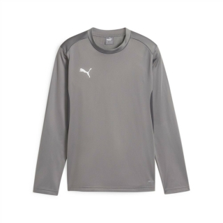 teamGOAL Trainingssweat Junior Cast Iron-PUMA White-Shadow Gray