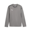 teamGOAL Training Sweat Jr Cast Iron-PUMA White-Shadow Gray