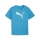 teamRISE Logo Baumwollshirt Junior Speed Blue-PUMA White