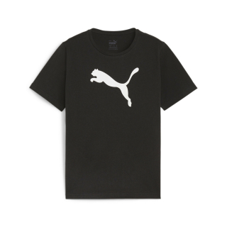 teamRISE Logo Baumwollshirt Junior PUMA Black-PUMA White