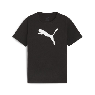 teamRISE Logo Jersey Cotton Jr PUMA Black-PUMA White