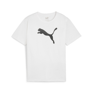 teamRISE Logo Baumwollshirt Junior PUMA White-PUMA Black