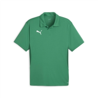 teamGOAL Polo Sport Green-PUMA White-Power Green