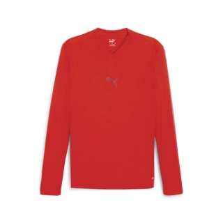 teamGOAL Baselayer Tee LS PUMA Red-Fast Red